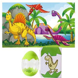 60Pcs Dinosaur Puzzle Easter Eggs Toy Dinosaur Gift Toy for Kids - Green